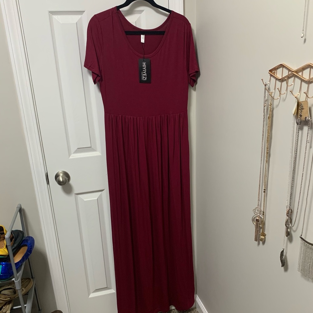 Maxi dress, pleated, NWT
